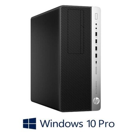 Calculatoare HP EliteDesk 800 G3 MT, Quad Core i5-7500, 256GB SSD, Win 10 Pro